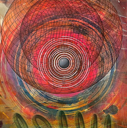 A New Comet, 2026, 10 x 10"