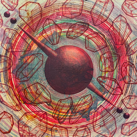Journey Through Gemstones, 2026, 10 x 10"