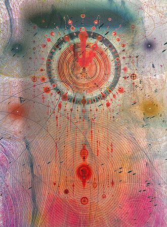 The Three Hypostases, 2024; 29" x22"
