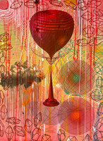 Crimson Thunder, 2026; 30" x 22"