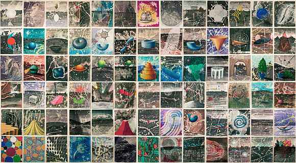 Symbols Inventory: Complete set of 78. 2012. Each piece 8" x 10", mixed media on mounted paper