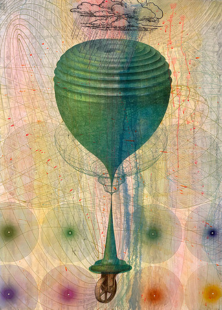 Rainstorm, 2025; 40.5" x 29"